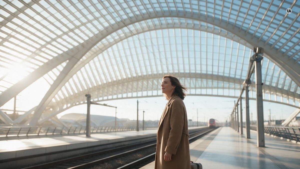 La même gare, générée avec Seedream 4.5 et 5.0.